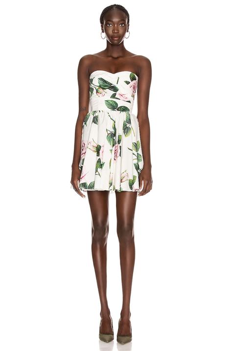 dolce gabbana rose mini dress|Dolce & Gabbana floral dress sale.